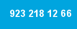 923 218 12 66 923 218 12 66
